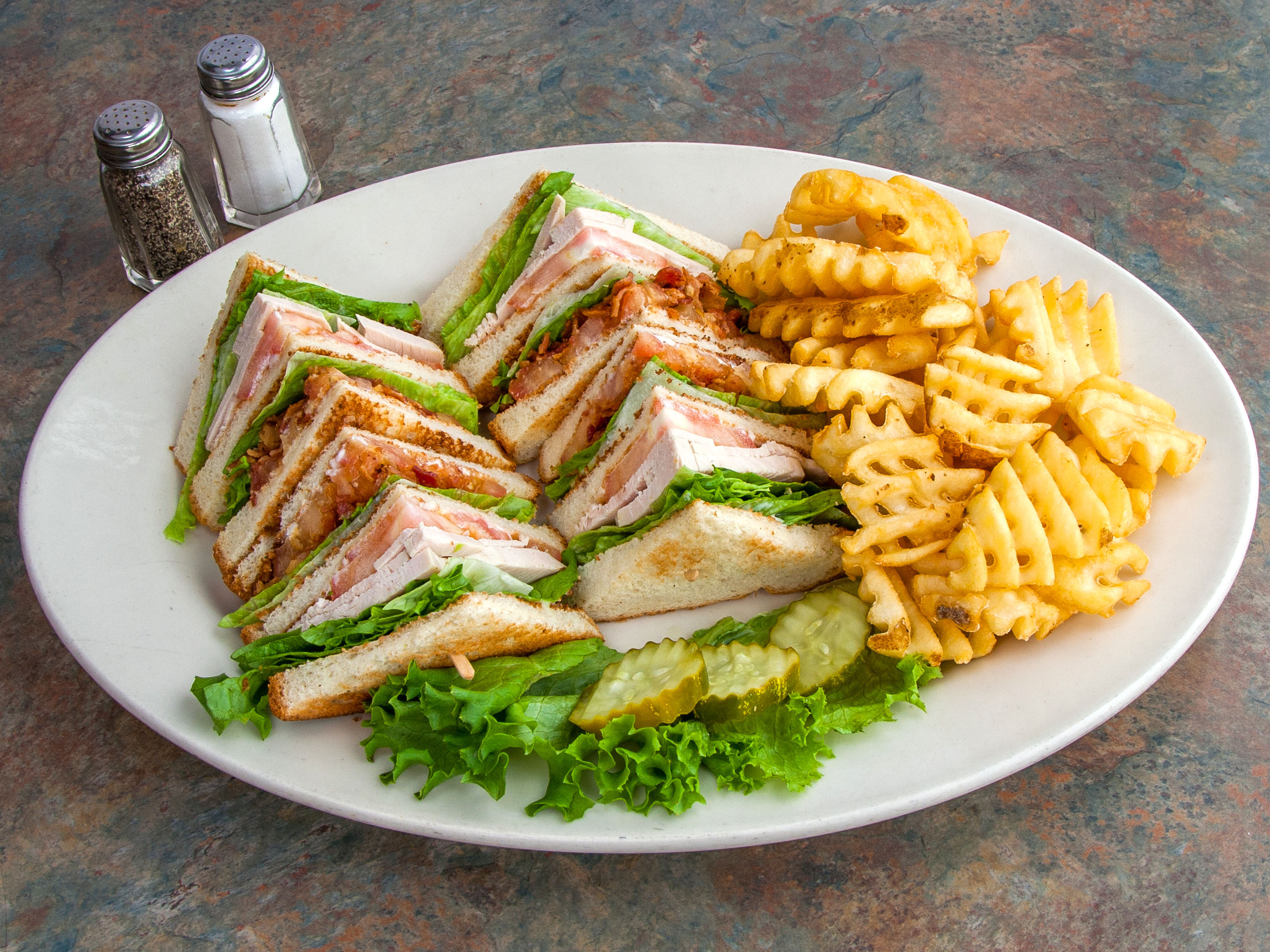 Order Turkey Club House food online from Christy Restaurant store, Wood Dale on bringmethat.com