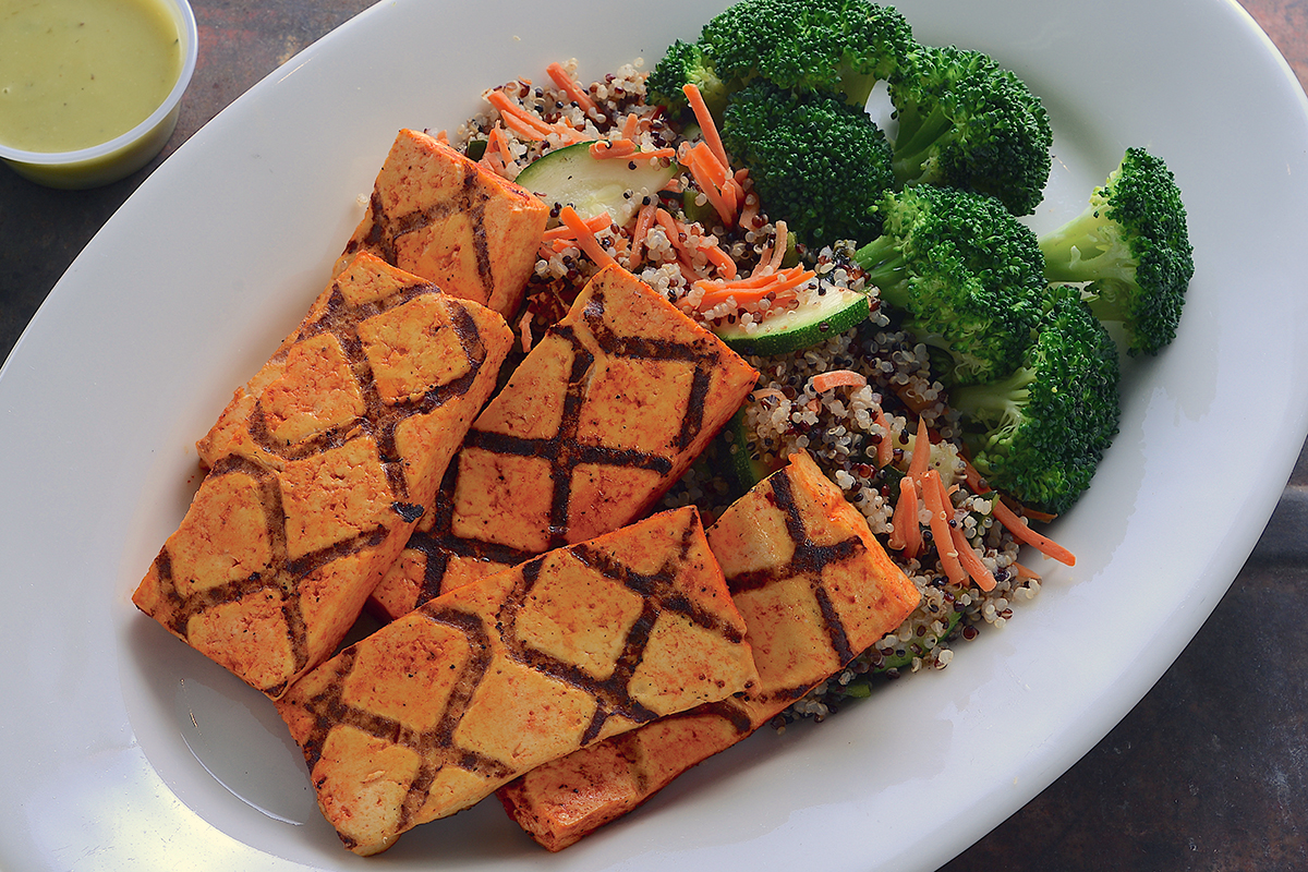 Order Power Plate with Organic Non-GMO Tofu food online from Sharky's Woodfired Mexican Grill - Newport Coast store, Newport Coast on bringmethat.com