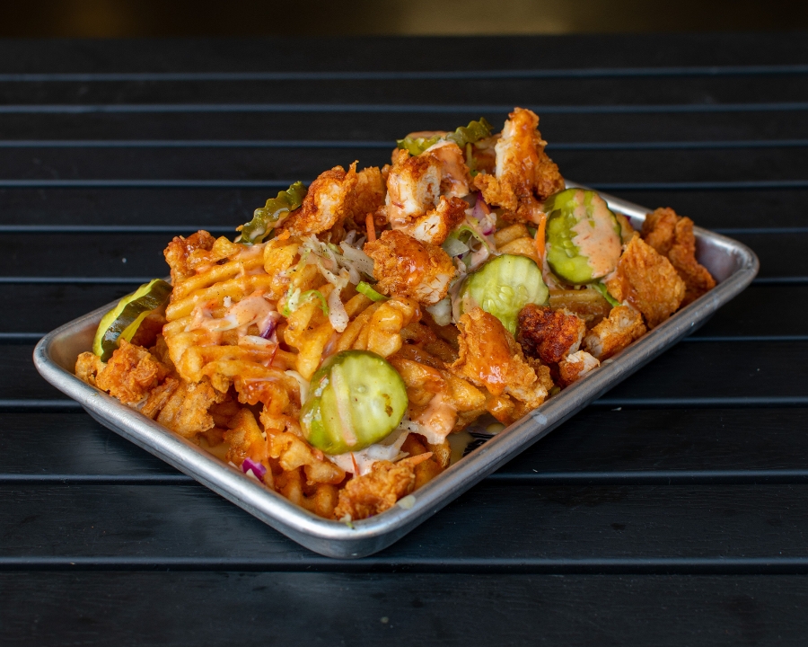 Order Nashville Hot Chicken Fries food online from Smoke And Fire Social Eatery Pomona store, Pomona on bringmethat.com