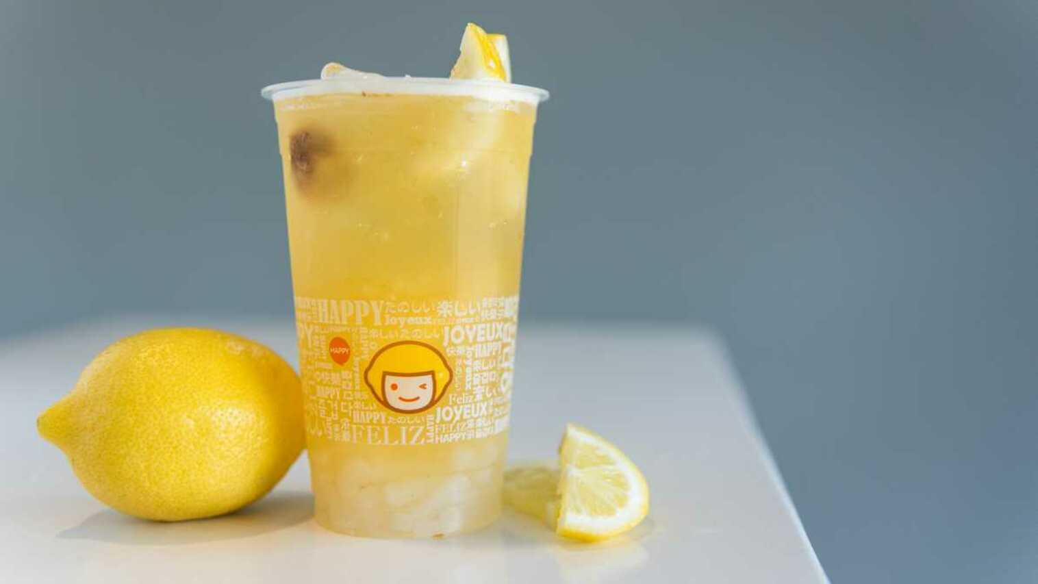 Order E10. Kumquat Lemon Green Tea food online from Happy Lemon store, San Leandro on bringmethat.com