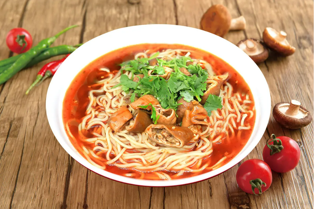 Order Pork Intestine Noodle Soup/肥肠面 food online from Taste store, West Lafayette on bringmethat.com