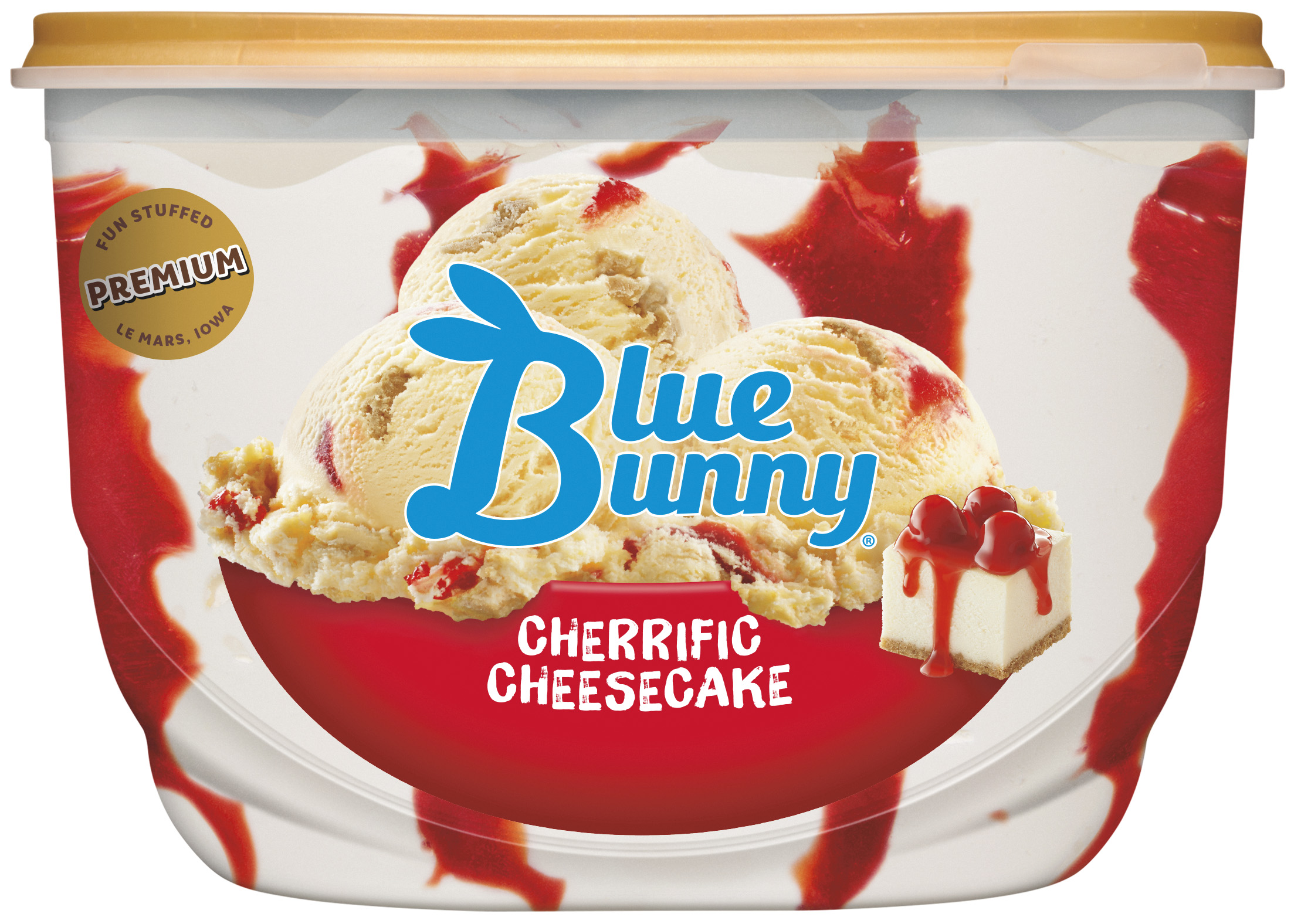 Order Blue Bunny Premium Cherrific Cheesecake , 46Z food online from Huck store, Carterville on bringmethat.com