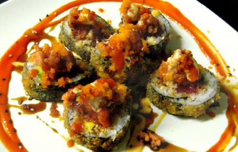Order Volcano Roll food online from Kino Sushi store, Los Angeles on bringmethat.com