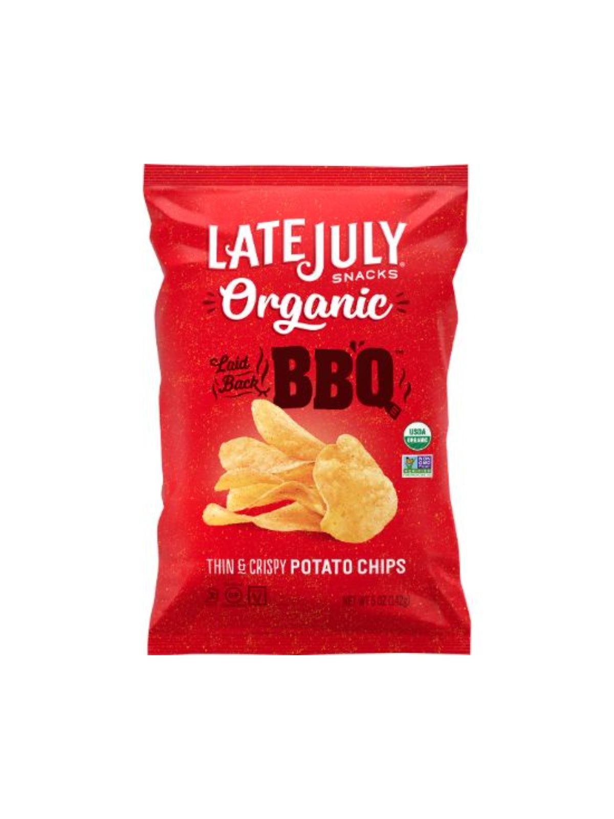Order Late July BBQ Potato Chips (5 oz) food online from Stock-Up Mart store, Marietta on bringmethat.com