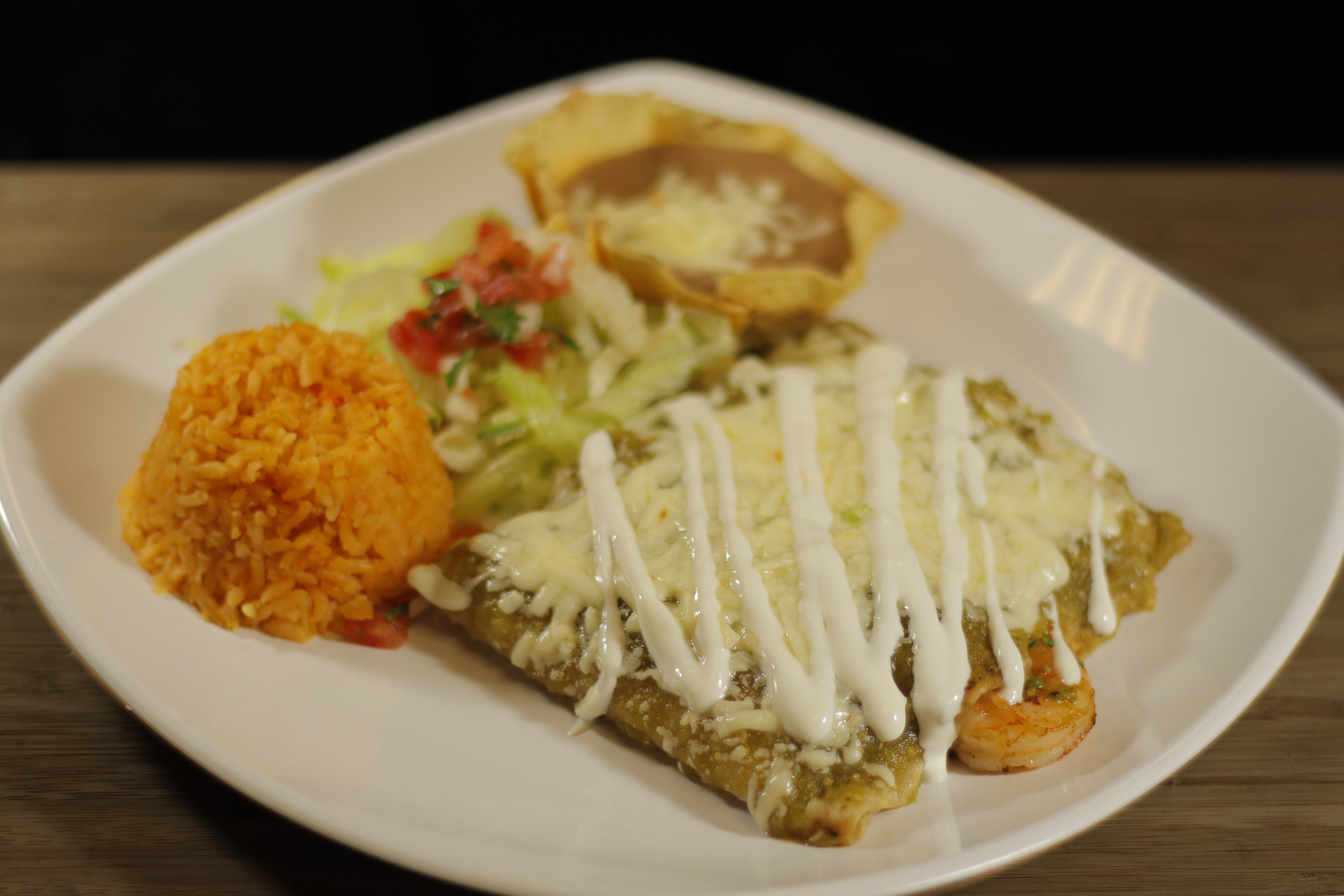 Order Enchiladas Cancun Style food online from Los Arcos Mexican Grill store, Palatine on bringmethat.com