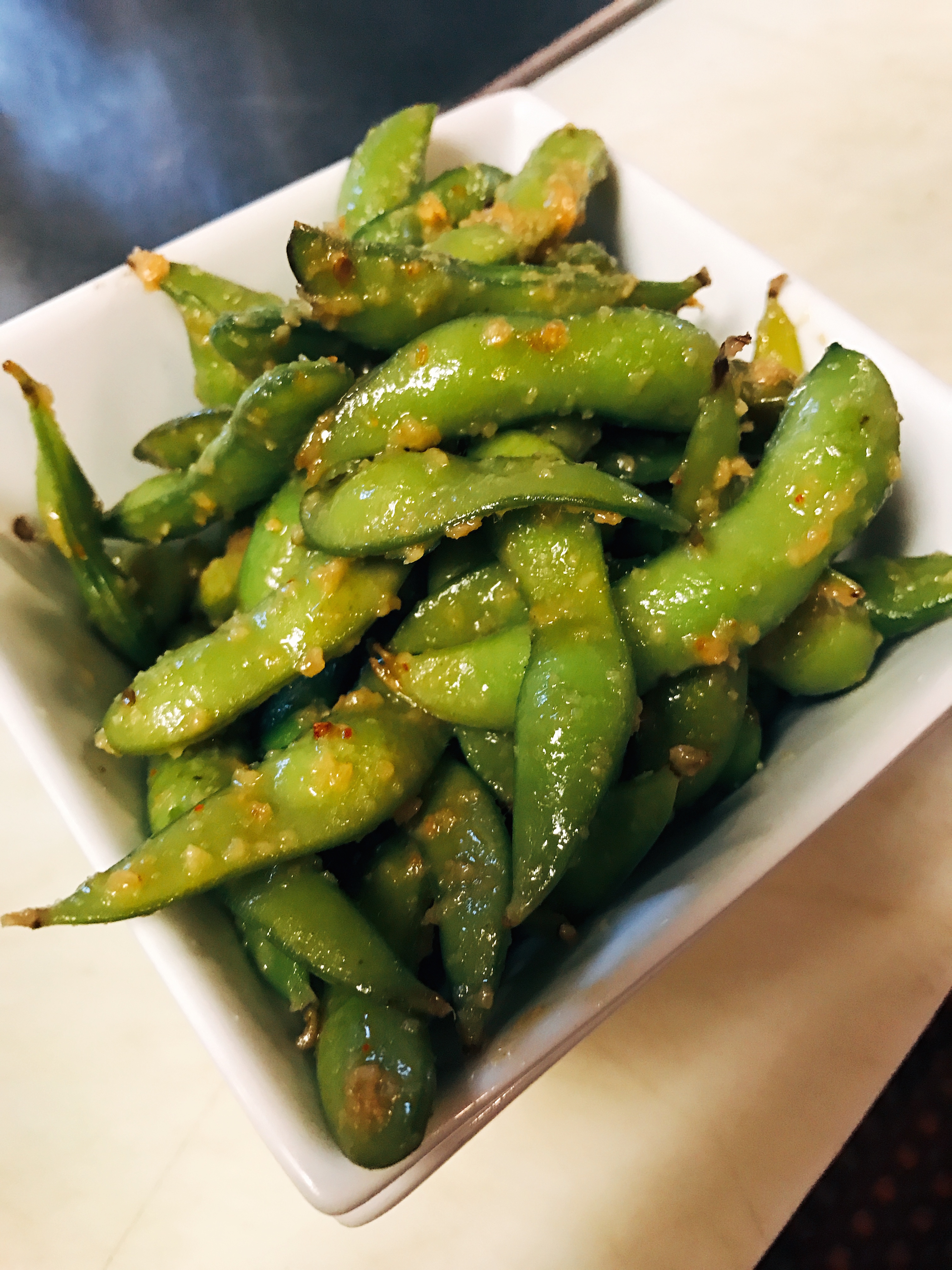 Order Spicy Edamame food online from Naked Fish Japanese Restaurant store, Chino Hills on bringmethat.com