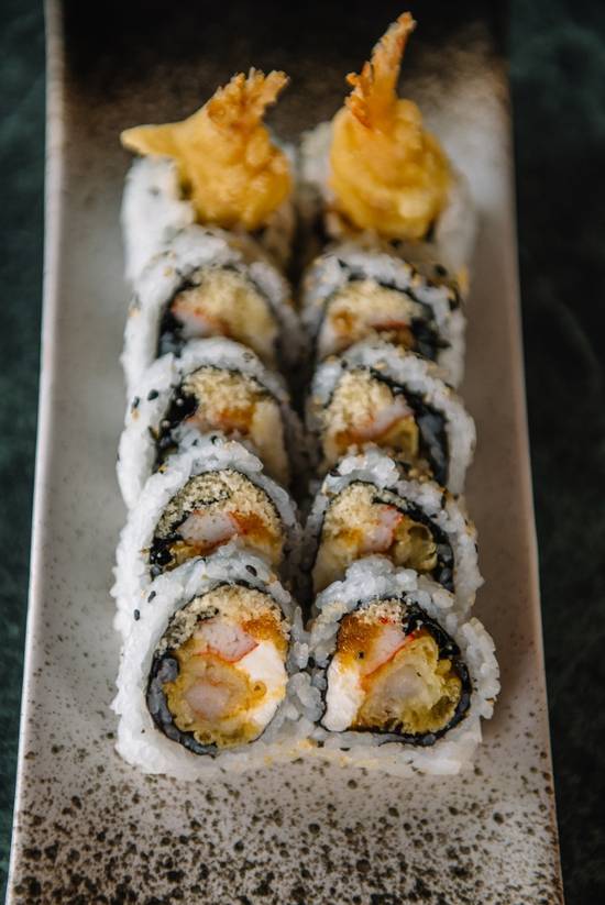 Order Deluxe Crunch Roll food online from Tsunami Japanese Restaurant store, North Charleston on bringmethat.com