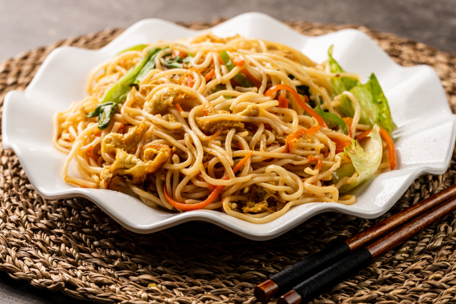 Order Vegetable Lo Mein food online from Wushu Were Here store, Austin on bringmethat.com