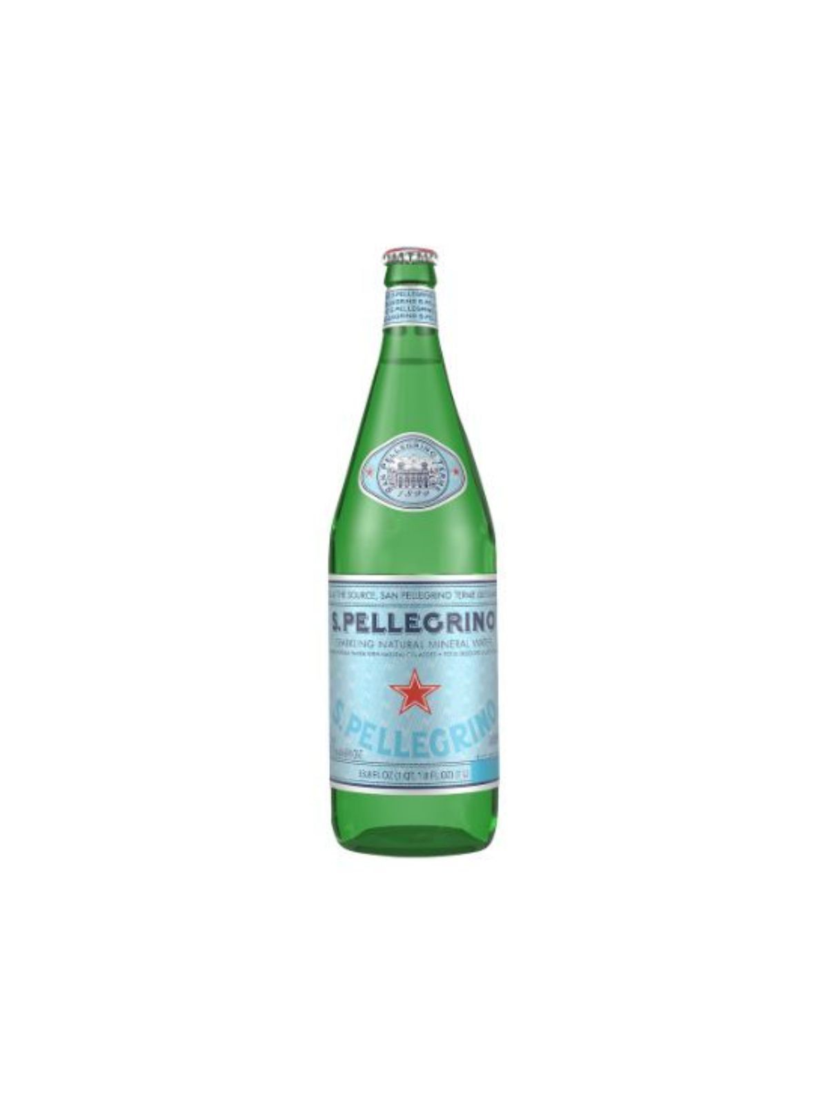 Order San Pellegrino Sparkling Mineral Water (1 L) food online from Stock-Up Mart store, Houston on bringmethat.com