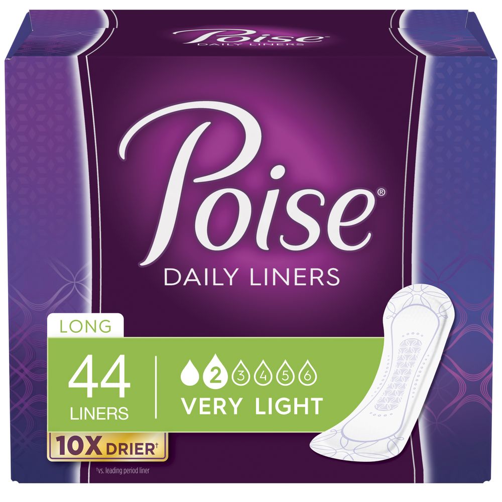 Order Poise Liners, Long, Very Light - 44 ct food online from Rite Aid store, MILLER PLACE on bringmethat.com