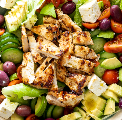 Order Grilled Chicken Salad  food online from Subbies Subs & More store, Clovis on bringmethat.com