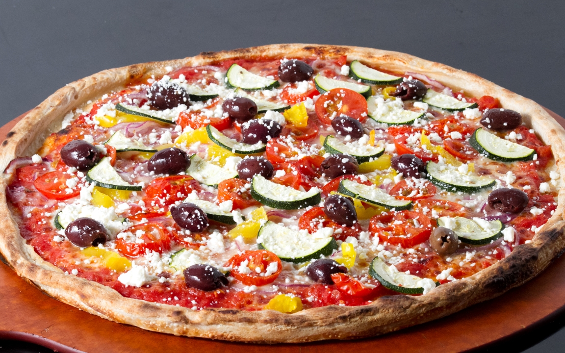 Order Greek Pizza food online from Sampa Pizza store, Lomita on bringmethat.com