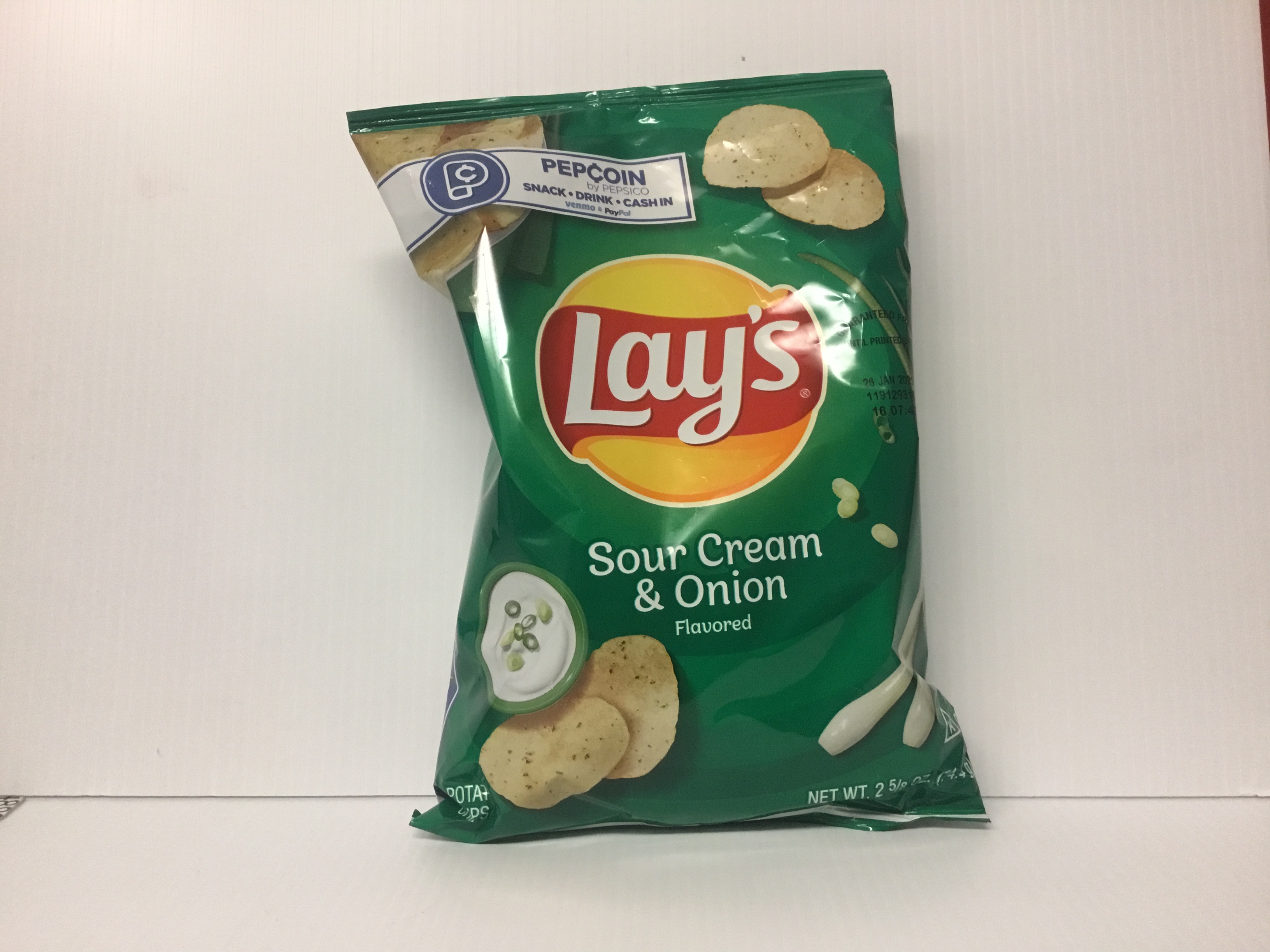 Order Lay’s Sour Cream and Onion 2.58 oz food online from Just Dash It store, Englewood on bringmethat.com