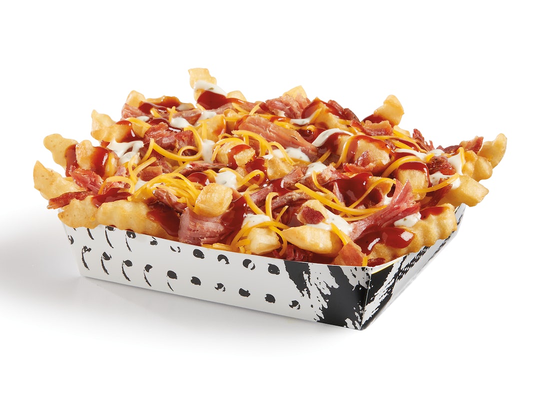 Order Honey Chipotle BBQ Brisket & Bacon Fries food online from Del Taco store, Bakersfield on bringmethat.com