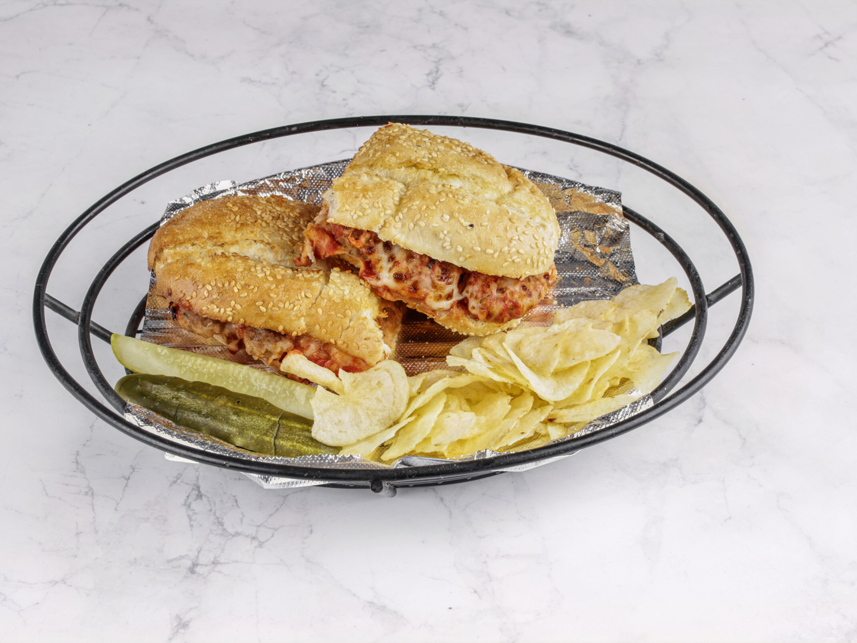 Order Meatball Sandwich food online from Sir Pizza store, Lexington on bringmethat.com