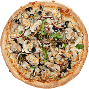 Order SoCal Vegetable Pizza - Medium food online from Fresh Brothers store, Laguna Niguel on bringmethat.com