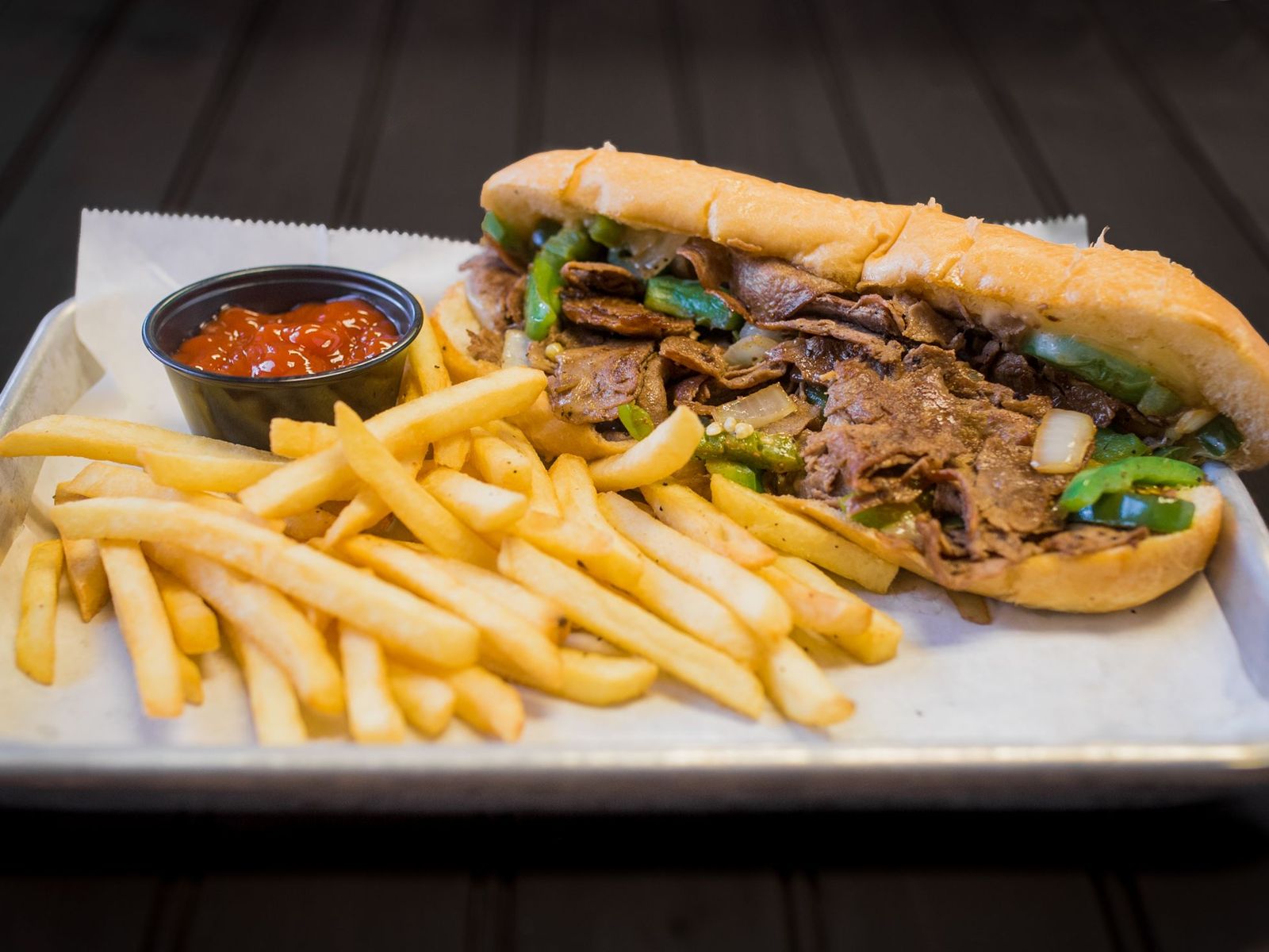 Order CHEESESTEAK MEAL food online from Big Bite Wings store, State College on bringmethat.com