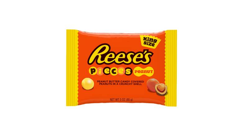 Order Reese's Pieces Peanut Butter Candy - Pack Of 18 3 oz food online from Valero Food Mart store, Murrayville on bringmethat.com