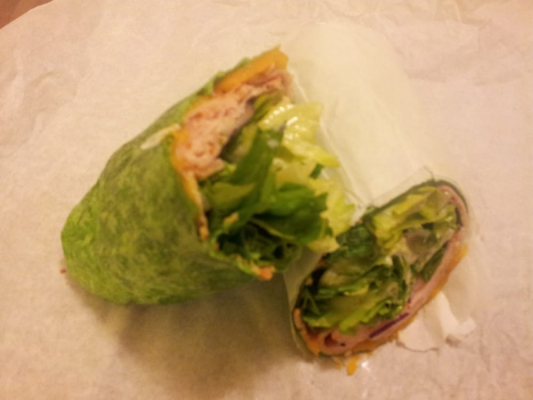 Order Turkey Club Wrap food online from Fastbite's Festival Special  store, San Francisco on bringmethat.com