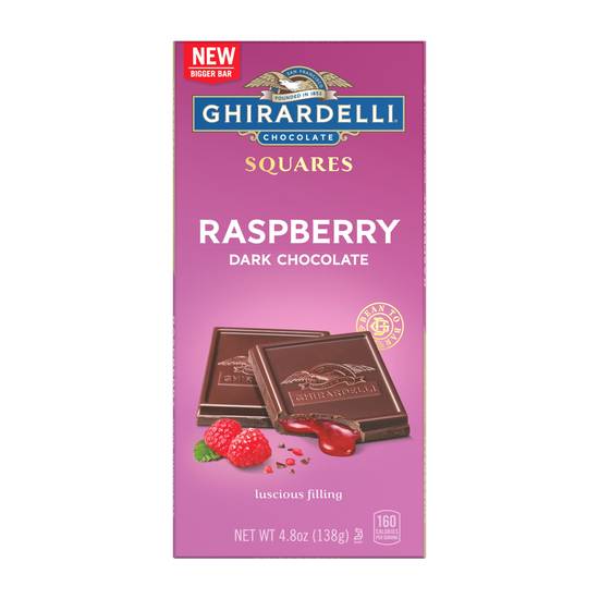 Order Ghirardelli Raspberry Dark Chocolate Squares Bar, 4.8 OZ food online from Cvs store, MISSION VIEJO on bringmethat.com