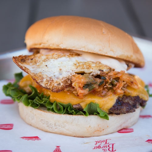 Order Kimchi Burger food online from The Burger Joint store, Houston on bringmethat.com