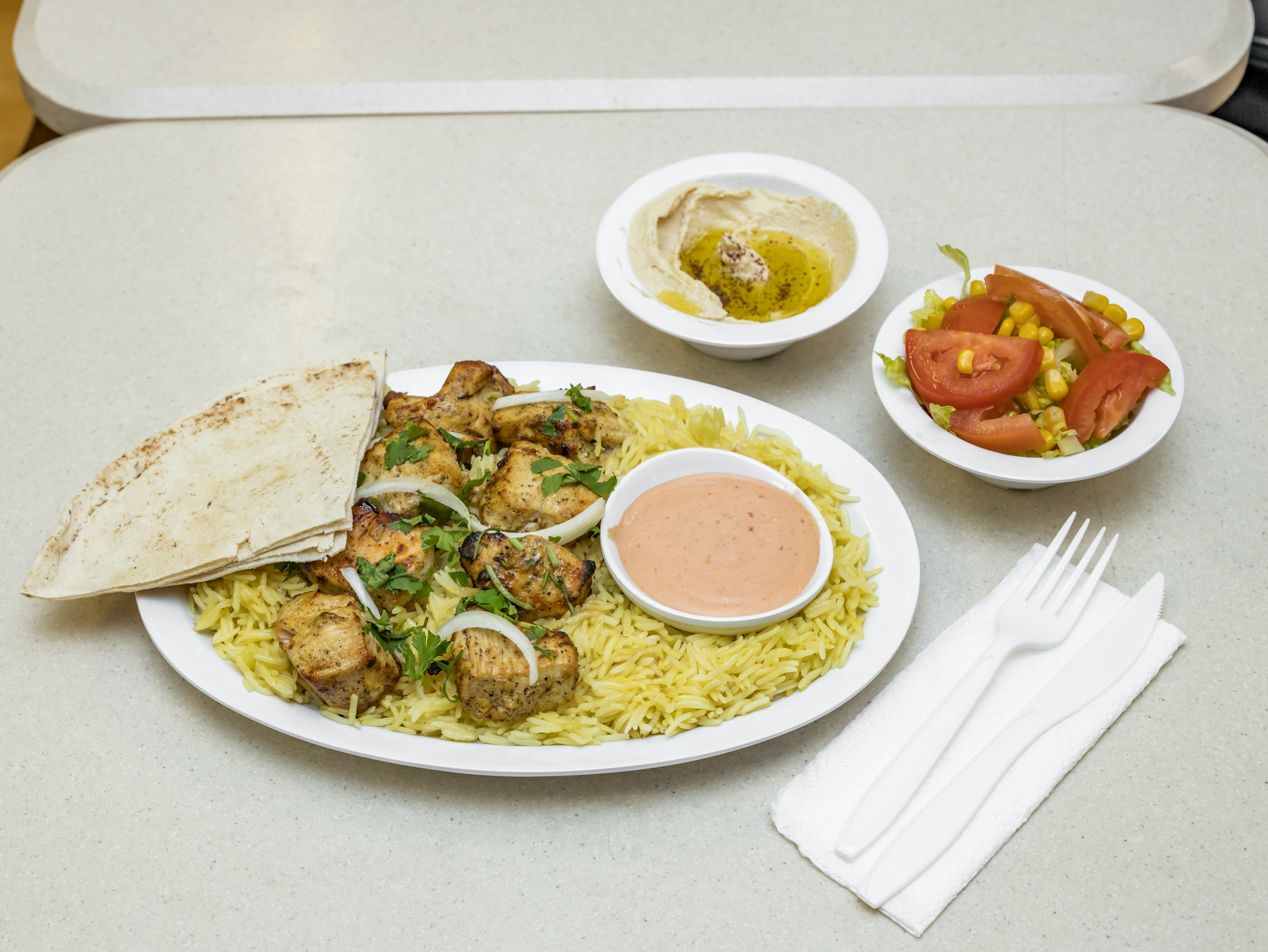 Order Grill Chicken Kabob  food online from Two Brothers Halal Market store, Houston on bringmethat.com