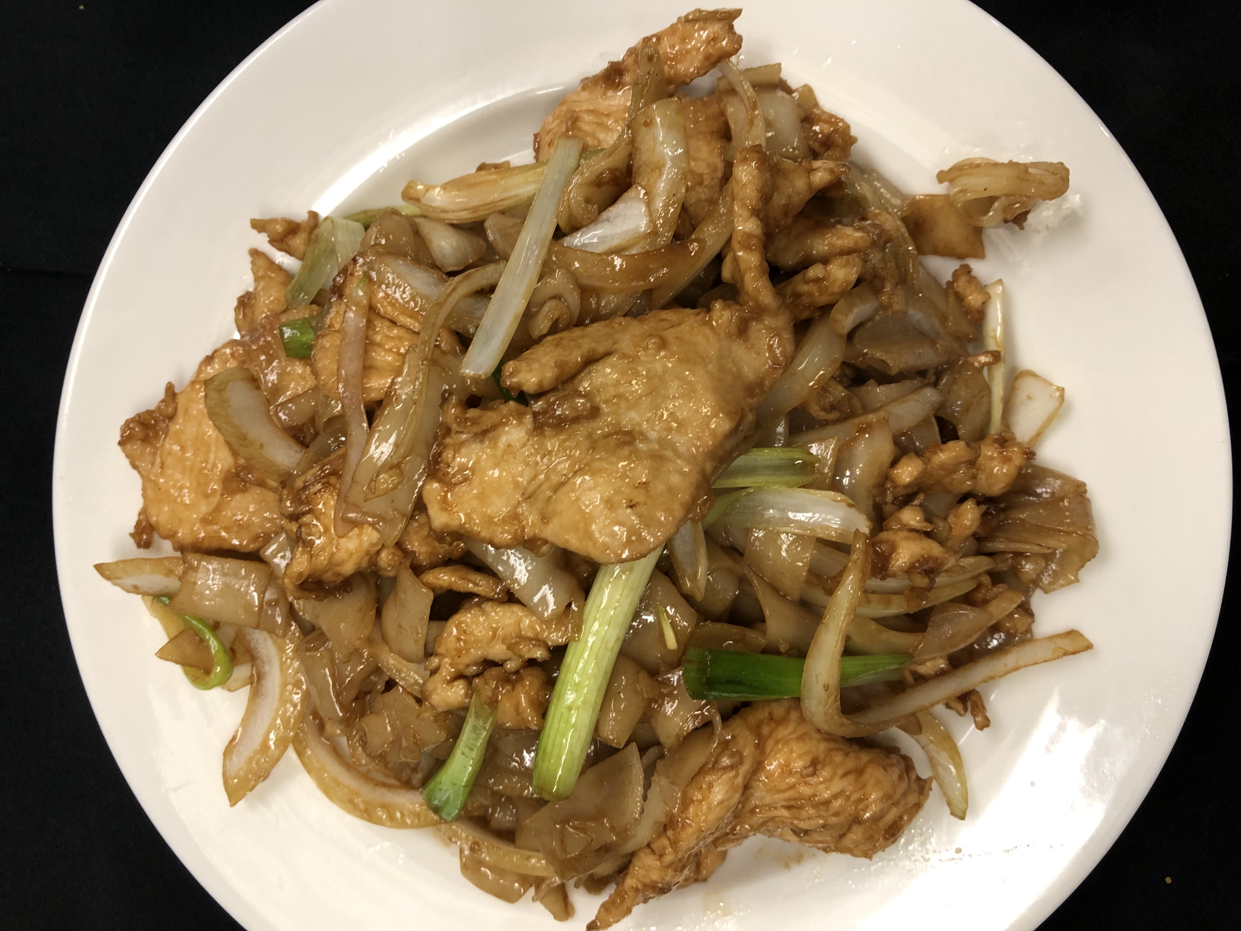 Order Chicken with Flat Rice Noodle food online from Taipei Express store, Houston on bringmethat.com