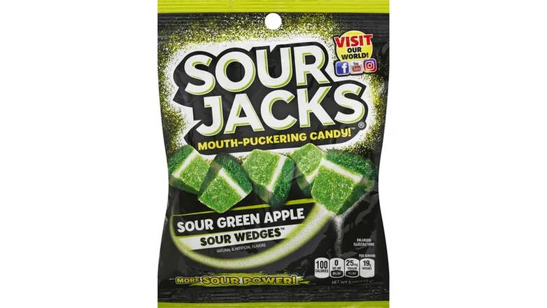Order Sour Jacks Candy Sour Green Apple food online from Route 7 Food Mart store, Norwalk on bringmethat.com