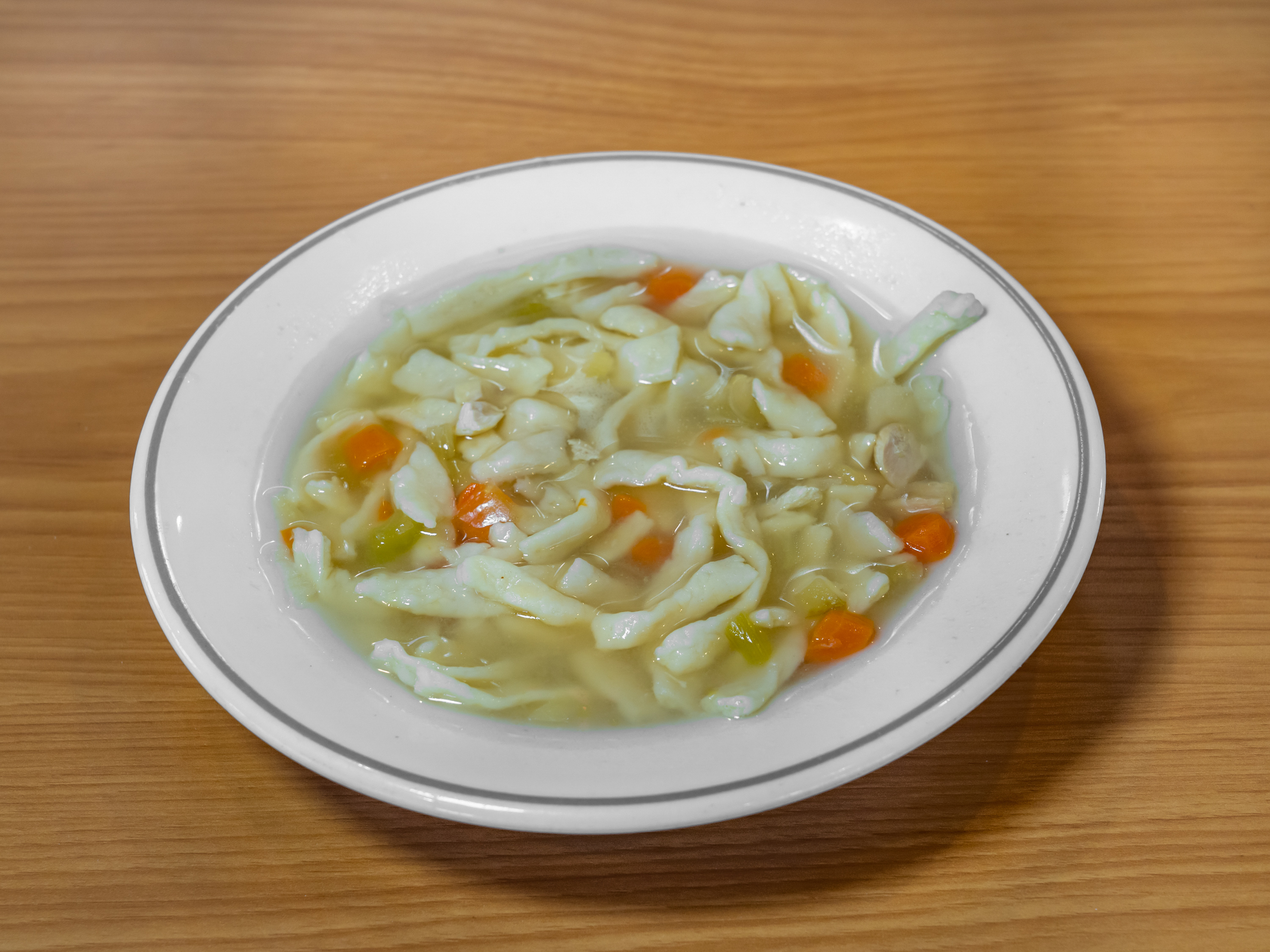 Order Bowl Chicken Noodle Soup food online from Rex Deli store, Harper Woods on bringmethat.com
