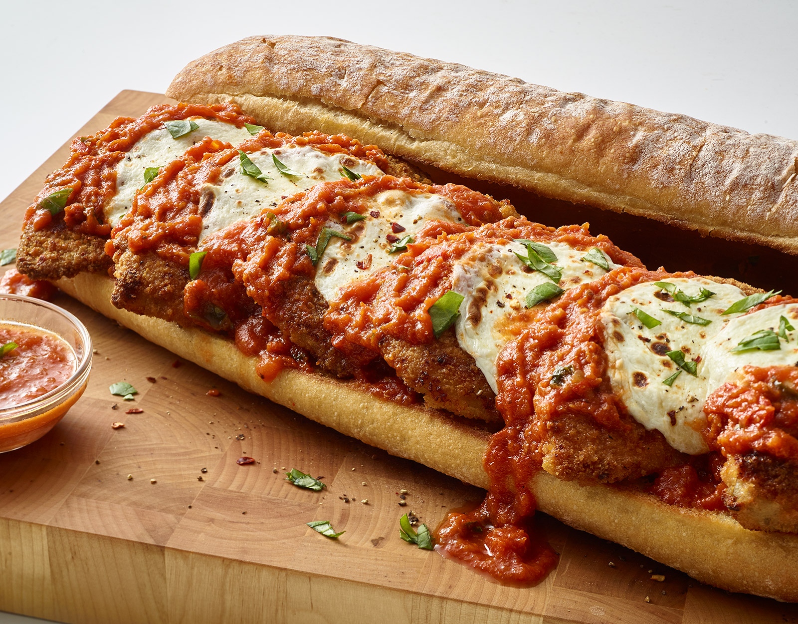 Order Chicken Parmigiana Sub food online from Cucina Pizza by Design store, West Palm Beach on bringmethat.com