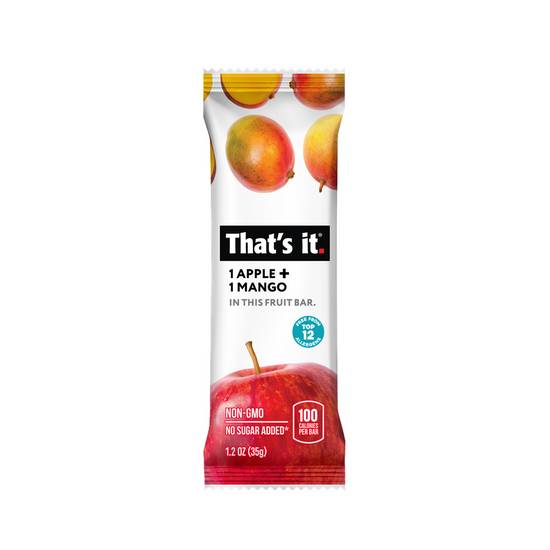 Order That's It Fruit Bar Apple And Mango food online from Fastbreak Convenience Store store, Jackson County on bringmethat.com