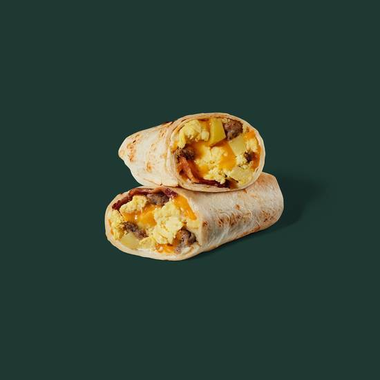 Order Bacon, Sausage & Egg Wrap food online from Starbucks store, San Antonio on bringmethat.com