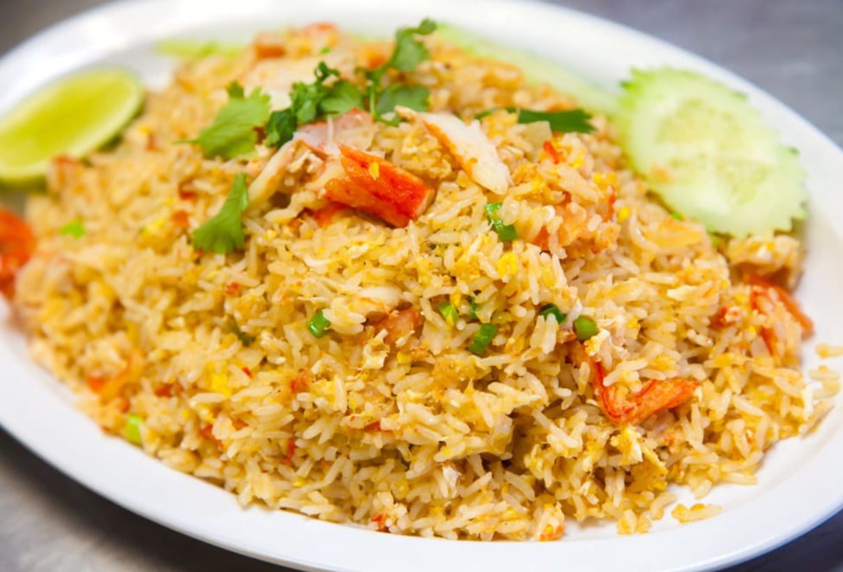 Order Crab Fried Rice food online from Nine Seafood store, Cerritos on bringmethat.com