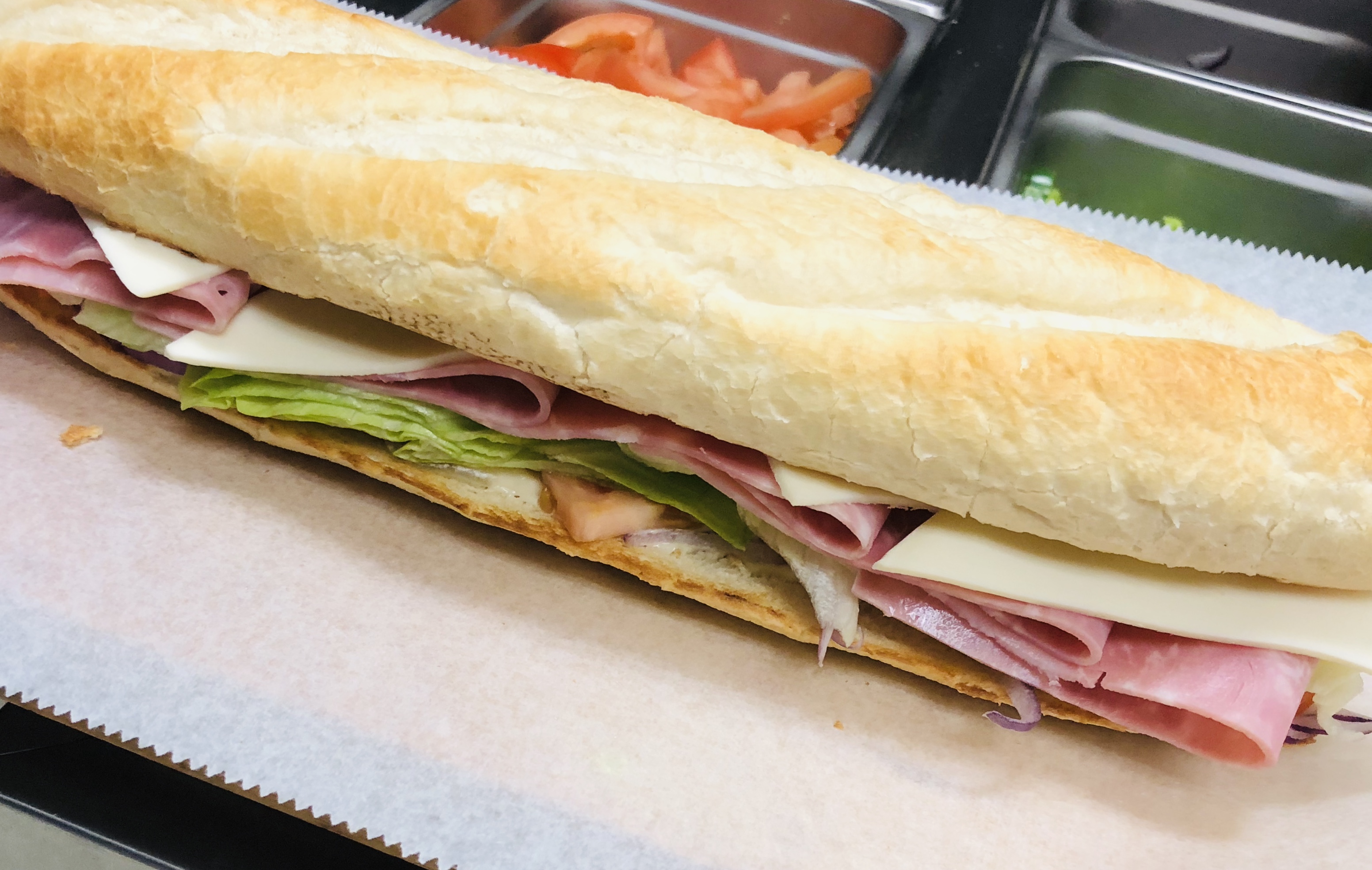 Order Ham and Cheese Sub food online from Gusto Pizza store, Delmar on bringmethat.com