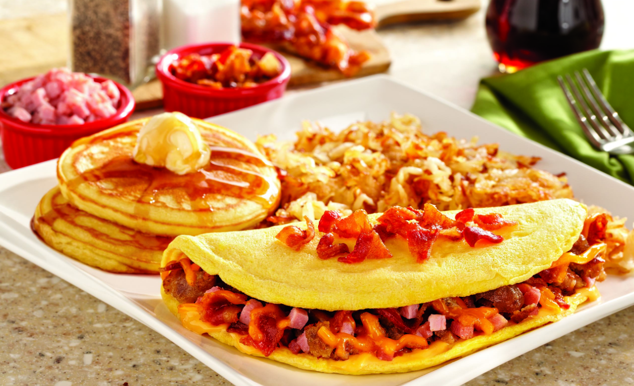 Order Meat Lover's Omelette food online from Big Boy Restaurants store, Madison Heights on bringmethat.com