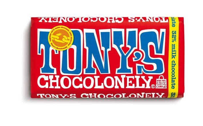 Order Tony's Chocolonely Milk Chocolate 32% Bar, 6.35 OZ food online from Cvs store, WEST COVINA on bringmethat.com