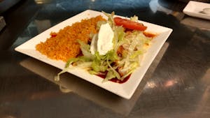 Order L12. Burrito Special food online from La Tolteca store, Williamsburg on bringmethat.com