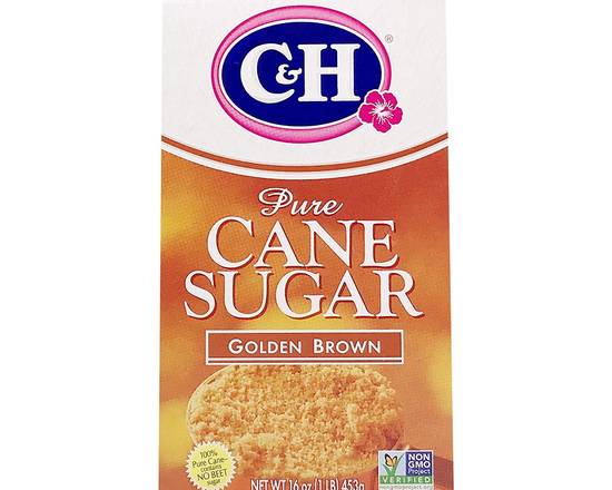 Order C&H Pure Cane Sugar Golden Brown (1 lb) food online from Kozanian Ranch Market store, Glendale on bringmethat.com