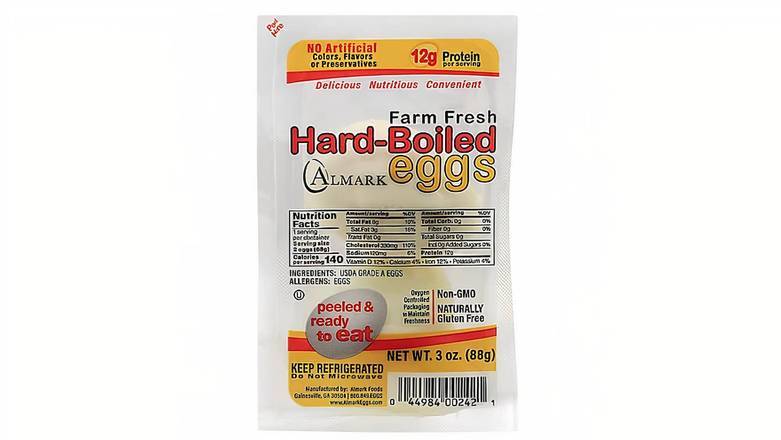 Order Almark Foods Hard-Boiled Eggs Ready To Eat - 2 CT food online from Mac On 4th store, Alton on bringmethat.com