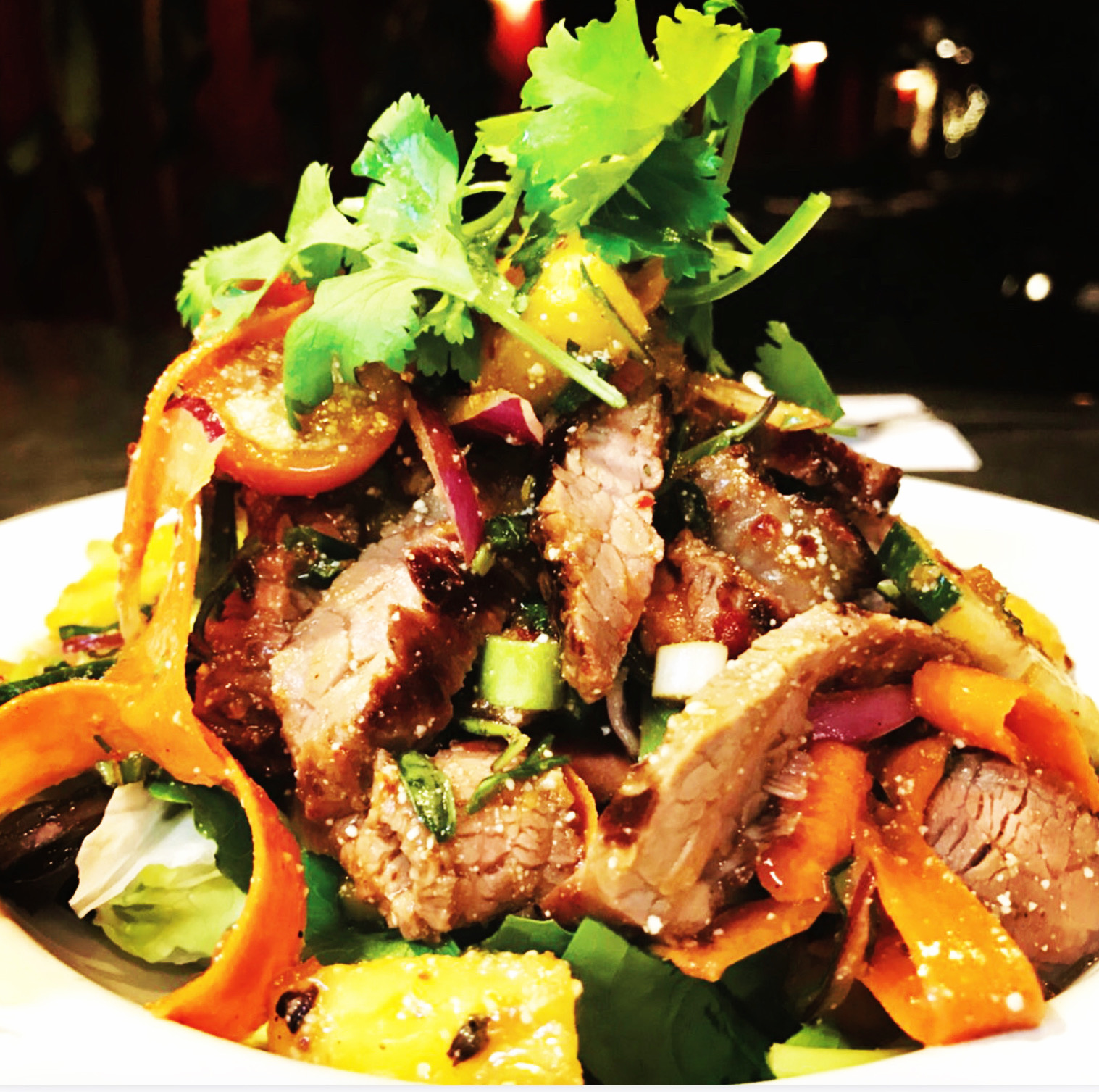 Order Basil Beef Salad food online from Basil Thai store, Paso Robles on bringmethat.com