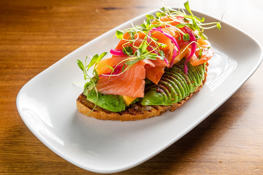 Order Smoked Salmon Toast food online from Bakers Daughter store, Washington on bringmethat.com