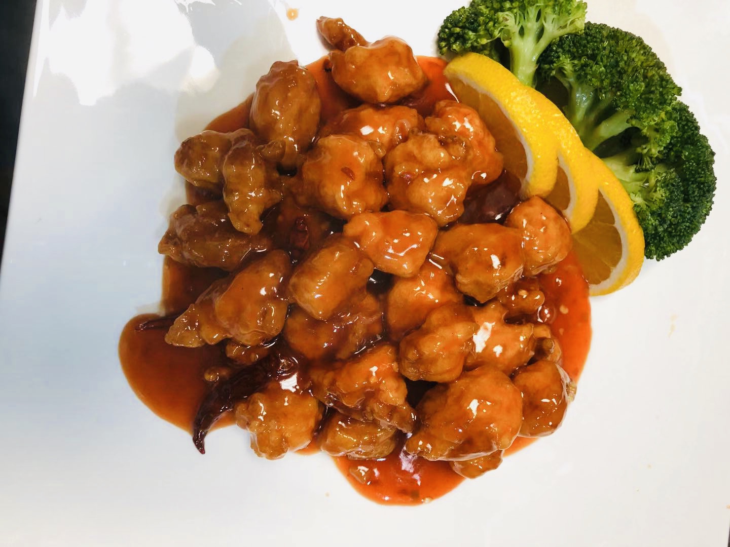 Order 1. White Meat General Tso's Chicken food online from Fuji Asian store, Abington on bringmethat.com
