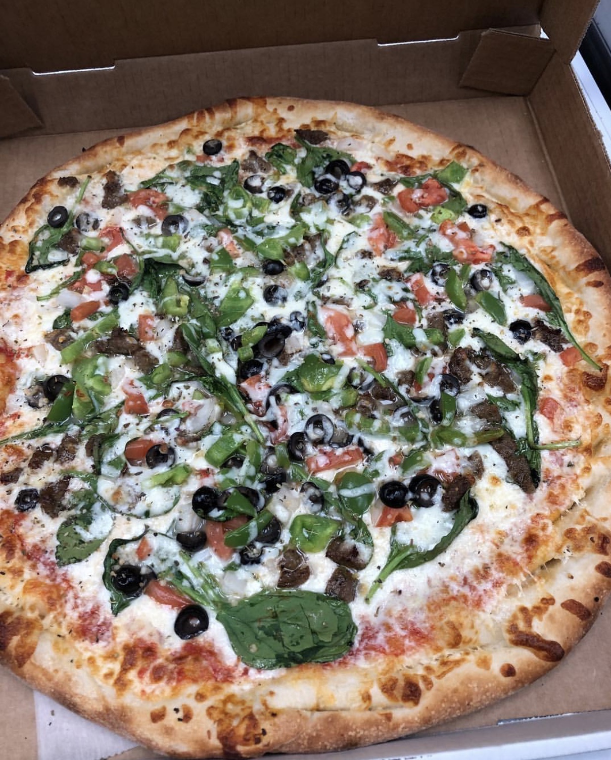 Order Veggie Supreme Pizza food online from State Street Pizzeria store, Schenectady on bringmethat.com