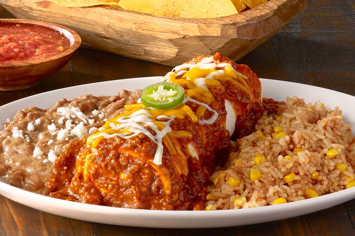 Order Classic Burrito food online from On The Border store, Naperville on bringmethat.com
