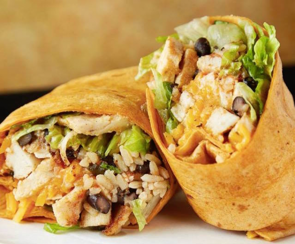 Order Grilled Chicken Burrito food online from The Burger Joint store, New York on bringmethat.com