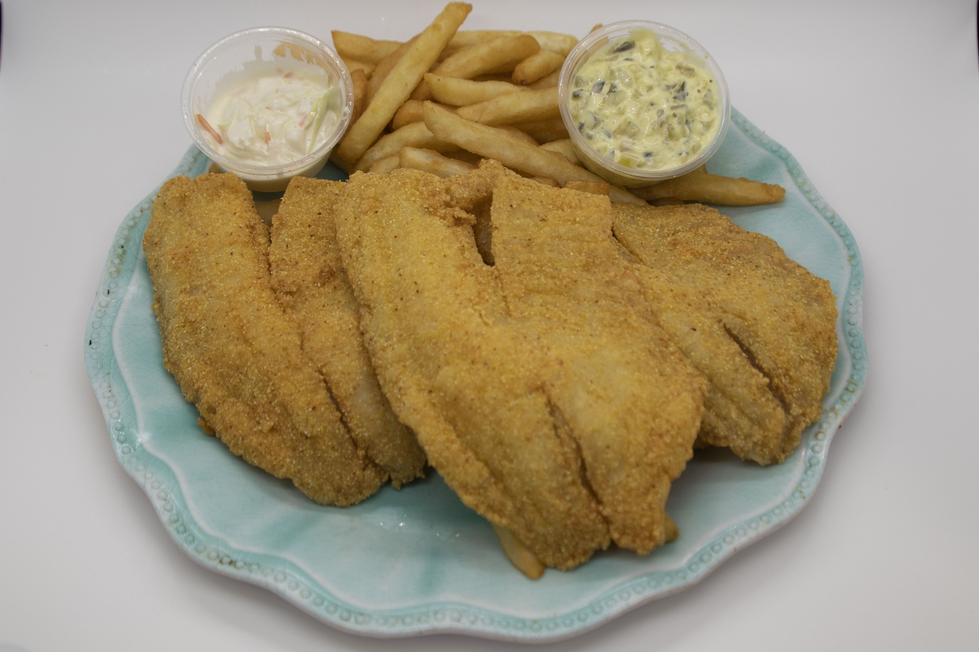 Order Tilapia with Fries food online from Baba Famous Steak And Lemonade store, Fort Wayne on bringmethat.com