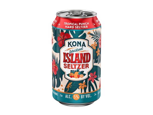 Order Kona Brewing Spiked Island Seltzer Tropical Punch - 6x 12oz Cans food online from Kirby Food & Liquor store, Champaign on bringmethat.com