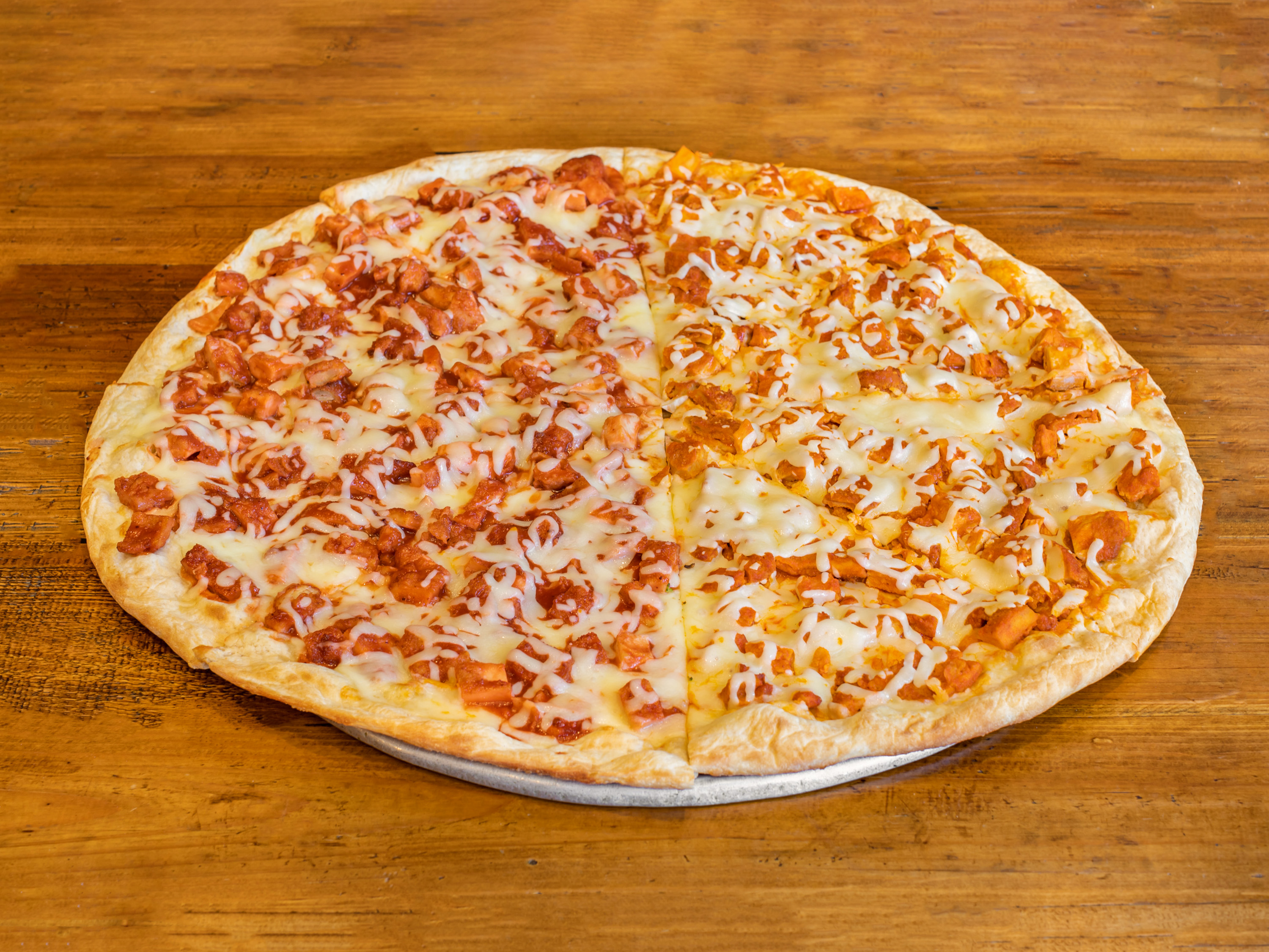 Order BBQ Chicken Pizza Slice food online from The Brick Oven Pizza store, Dobbs Ferry on bringmethat.com