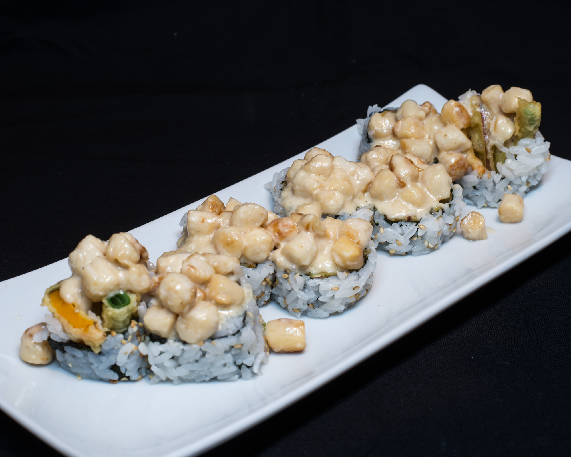 Order Baked Scallop Roll food online from California Roll Factory store, Los Angeles on bringmethat.com