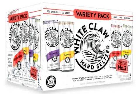 Order White Claw Variety Pack #3, 12pk-12oz can hard seltzer (5.0% ABV) food online from 50th Street Liquor, Beer & Wine store, Lubbock on bringmethat.com
